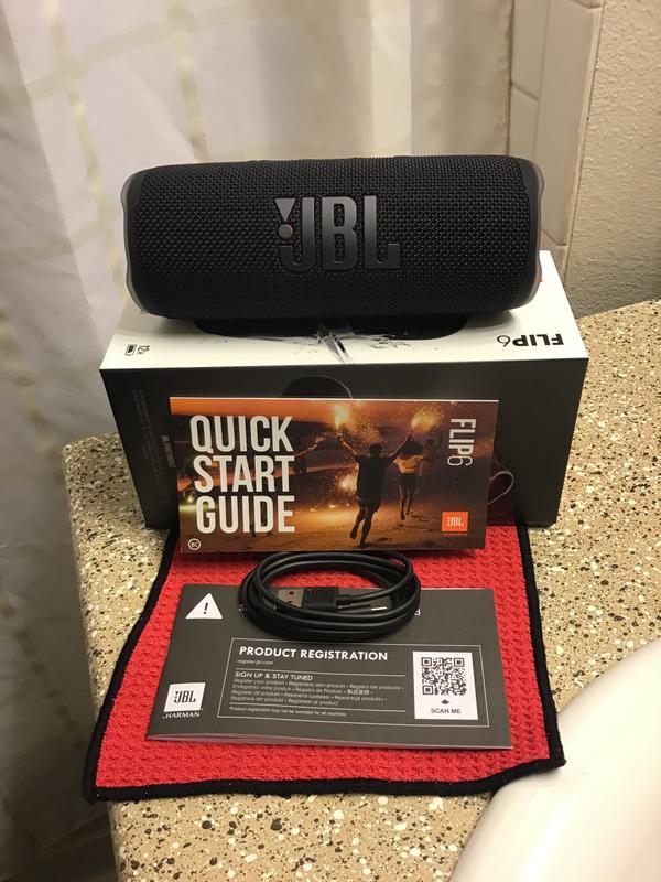 JBL Flip 6 - Altavoz Bluetooth portátil, sonido potente y graves profundos,  IPX7 impermeable, 12 horas de reproducción (renovado)