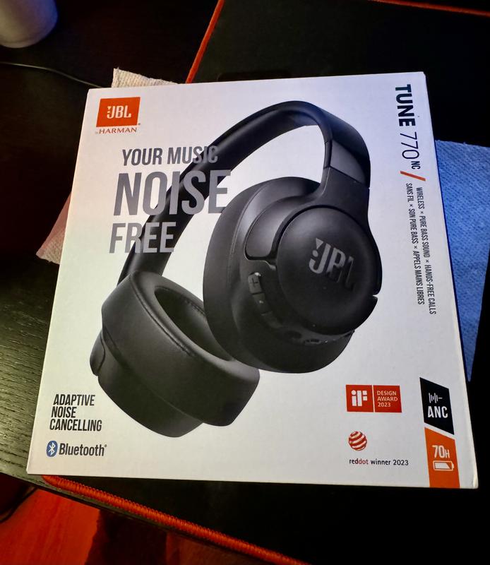 JBL Black JBL Tune 770NC Bluetooth Wireless On-Ear Noise
