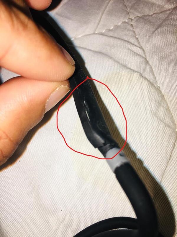 Rubber cover cracked