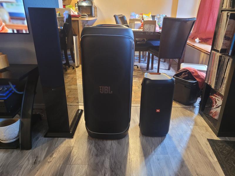 Next to my home tower, and its little brother, the PartyBox 100.