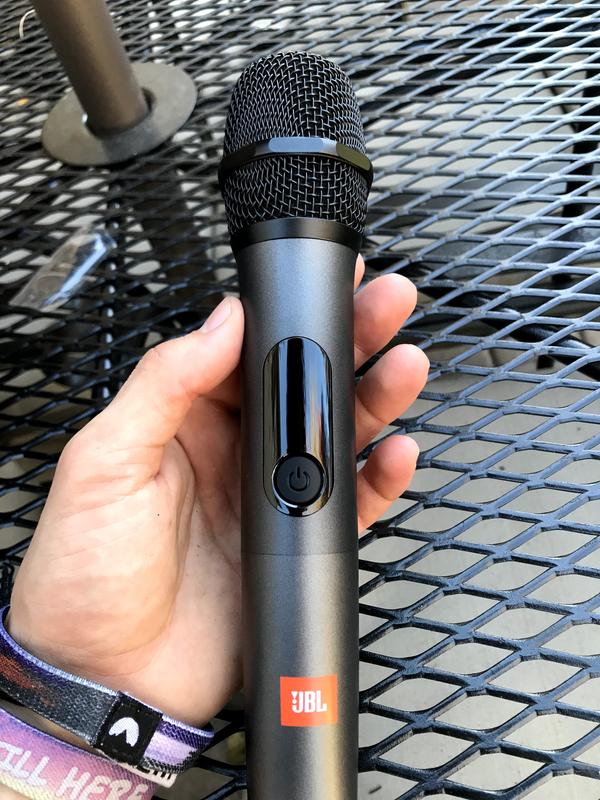Picture of the microphone that comes with speaker.