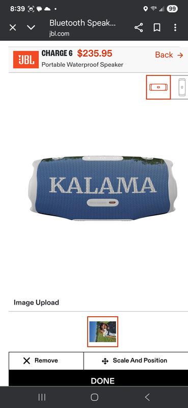 User uploaded product image