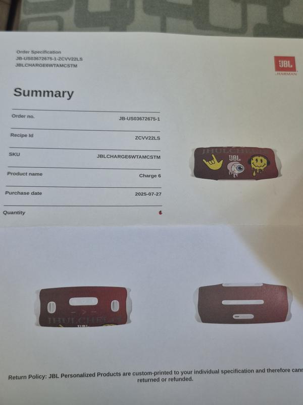 User uploaded product image