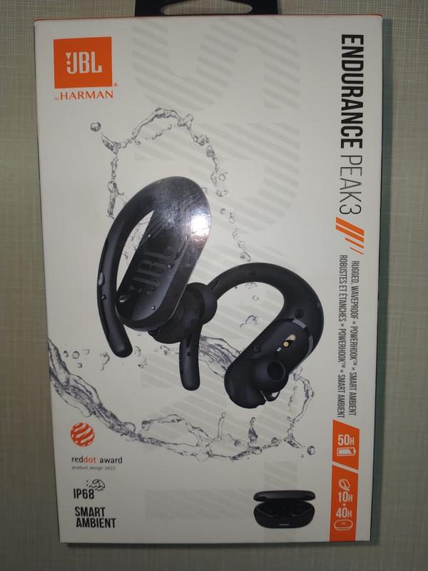 JBL Endurance Peak 3 True Wireless Earhook Sport Earbuds- Black | Meijer