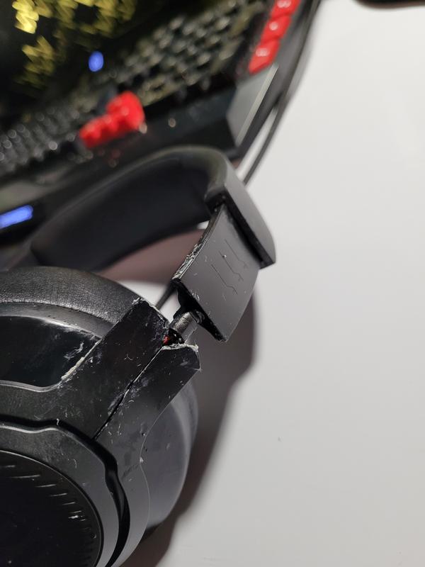 Left side joint. Tried to secure it together with tape but still couldn't get it to hold together.