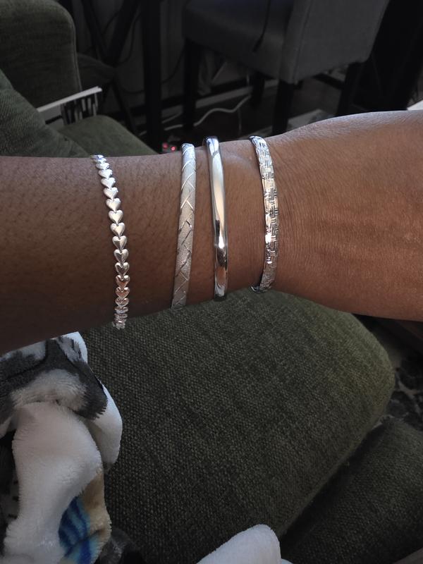 Sterling Silver Triple Bangle Bracelet Set - JCPenney