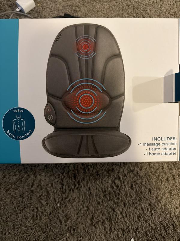 HoMedics Portable Back Massage Cushion with Heat, Color: Multi