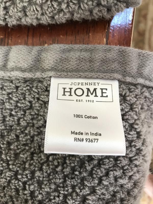 JCPenney Home Quick Dri Textured Solid Bath Towels