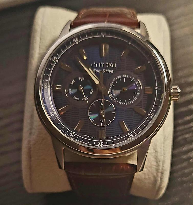 Citizen Eco-Drive Mens Brown Leather Strap Watch BU2013-08E - JCPenney