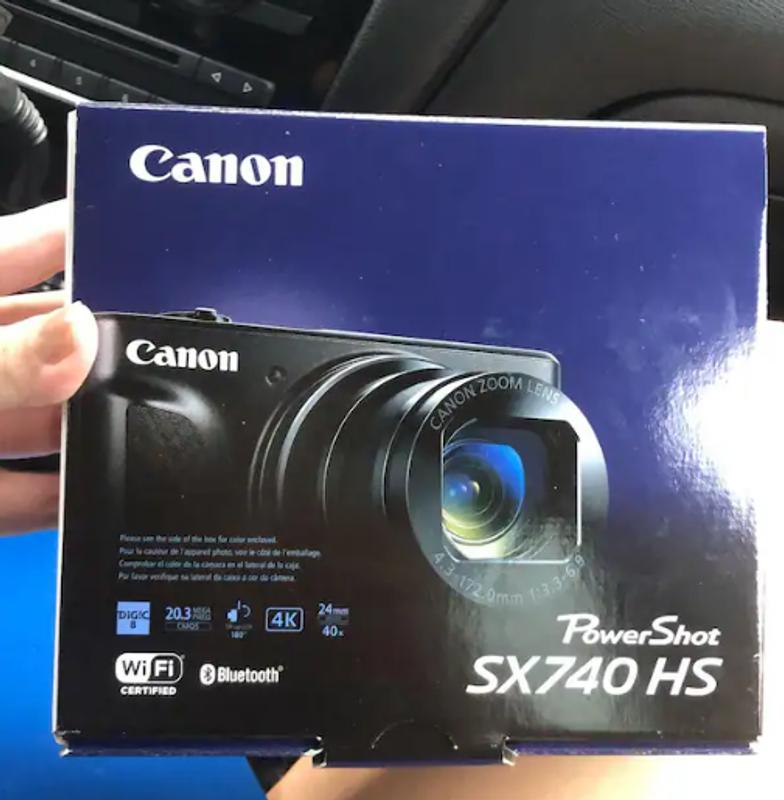 Canon PowerShot SX740 HS Digital Camera (Black), Color: Black