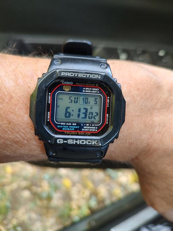 Casio® Mens G-Shock Black/Black Square Strap Watch