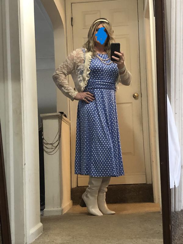 Perceptions Waist 2024 Defining Polka Dot Dress