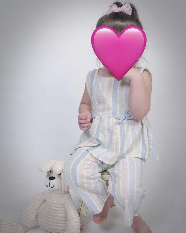 Okie Dokie Seersucker Toddler & Little Girls 2-pc. Pant Set, Color