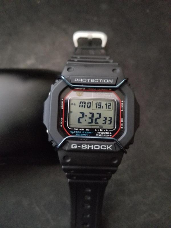時計 CASIO G-SHOCK RESIST GW-M5610 302A010I Casio G-Shock Men's Multi-Band Solar Atomic Watch GWM5610-1