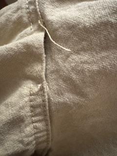 Barrel-leg pant in cotton blend