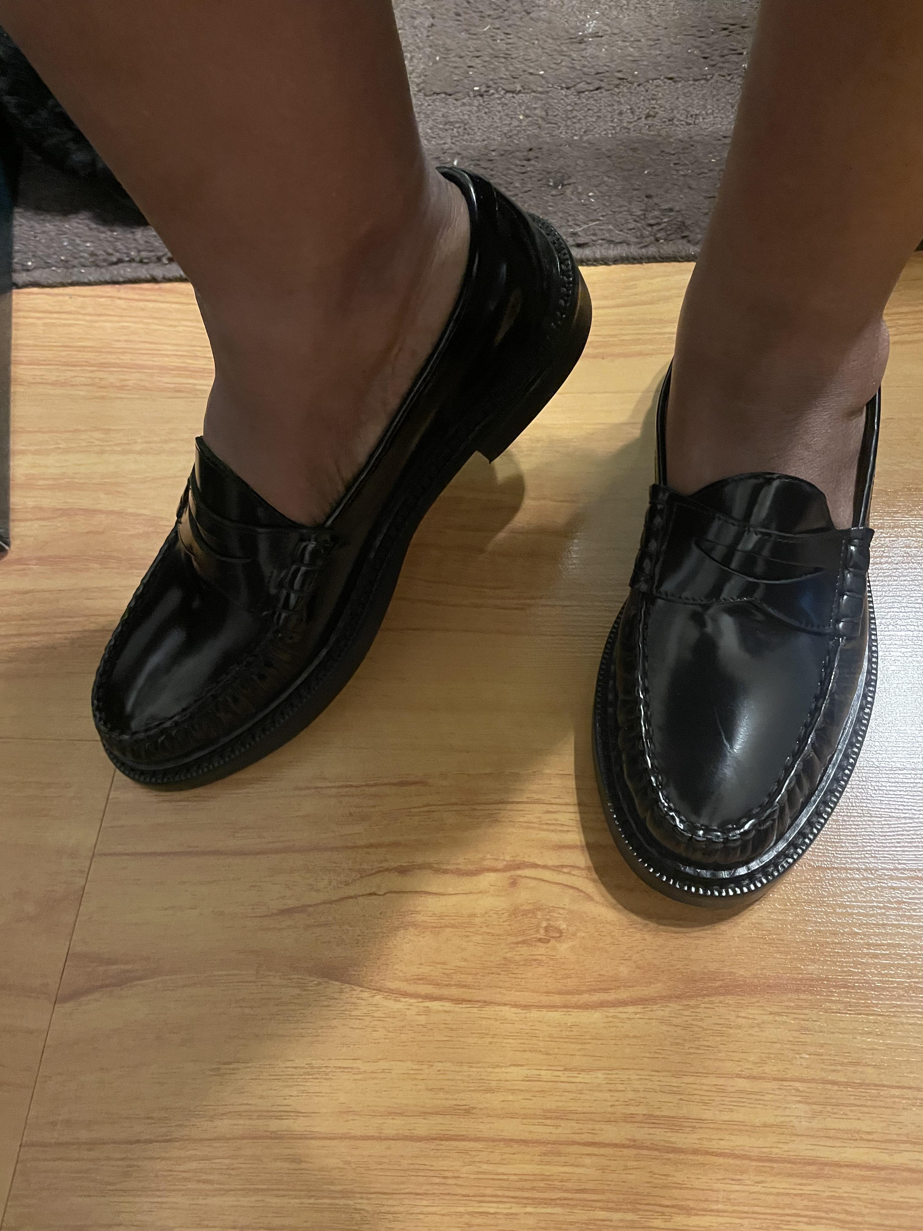 J crew leather on sale loafers