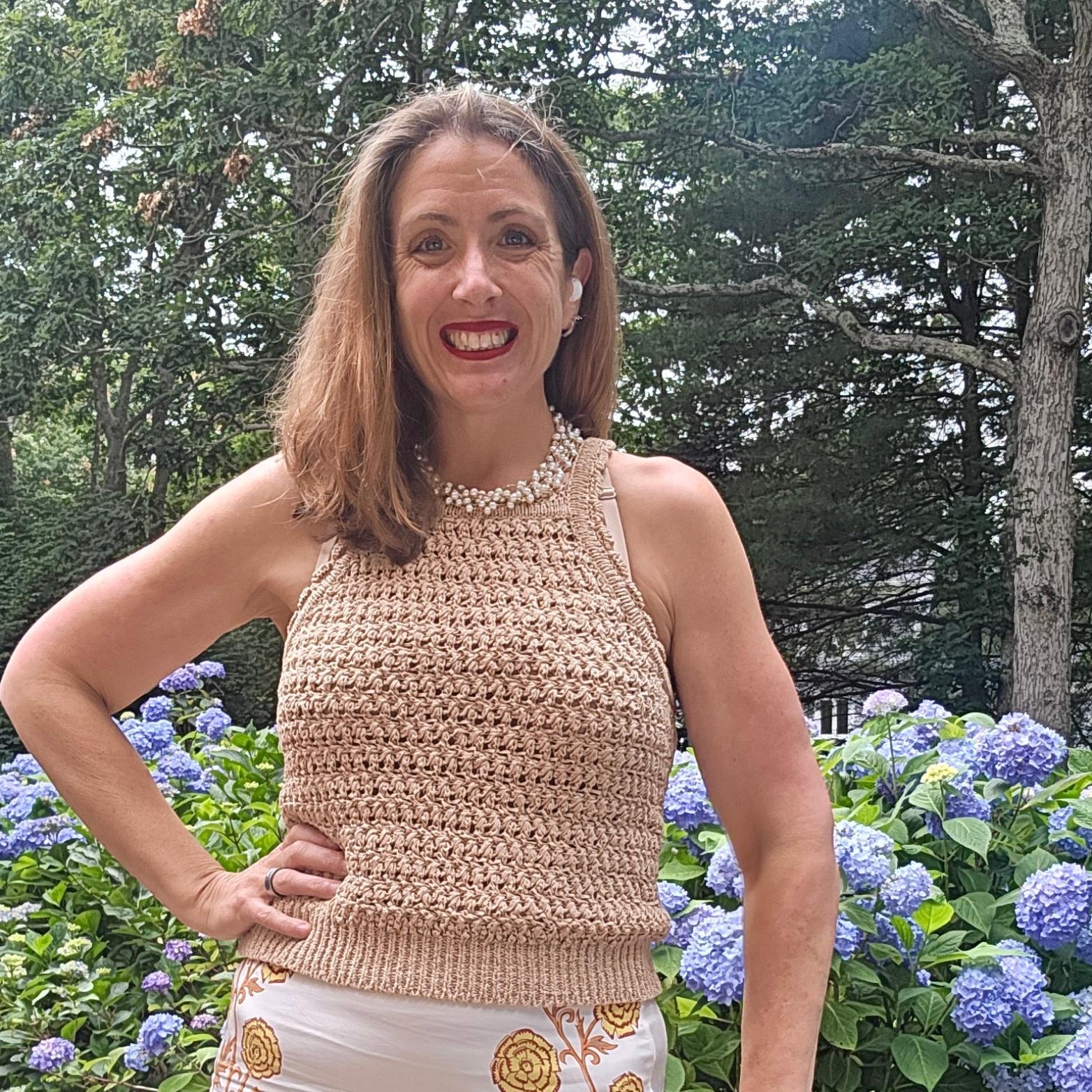 Montauk crochet tank top