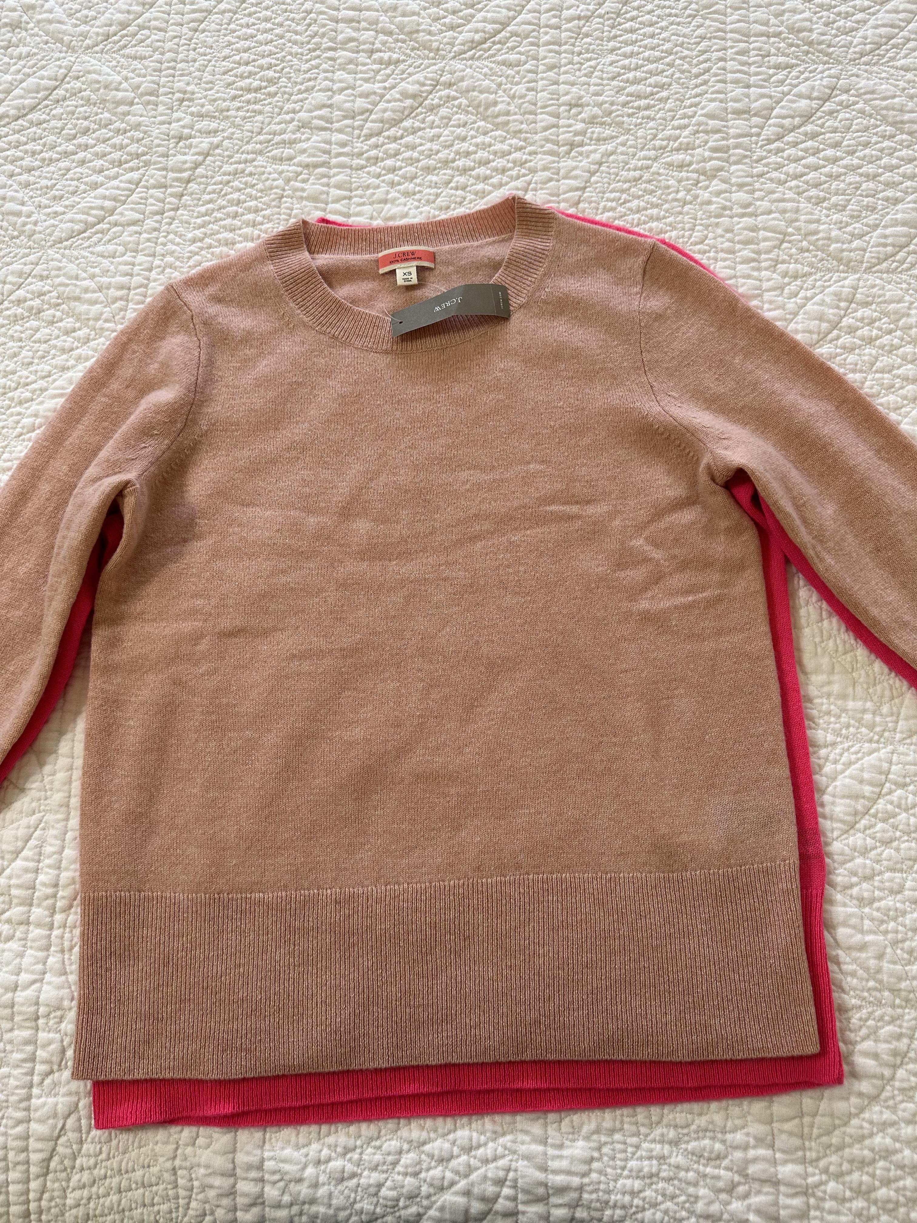 J.Crew Women's Cashmere Classic-Fit Crewneck Sweater (Size Medium)
