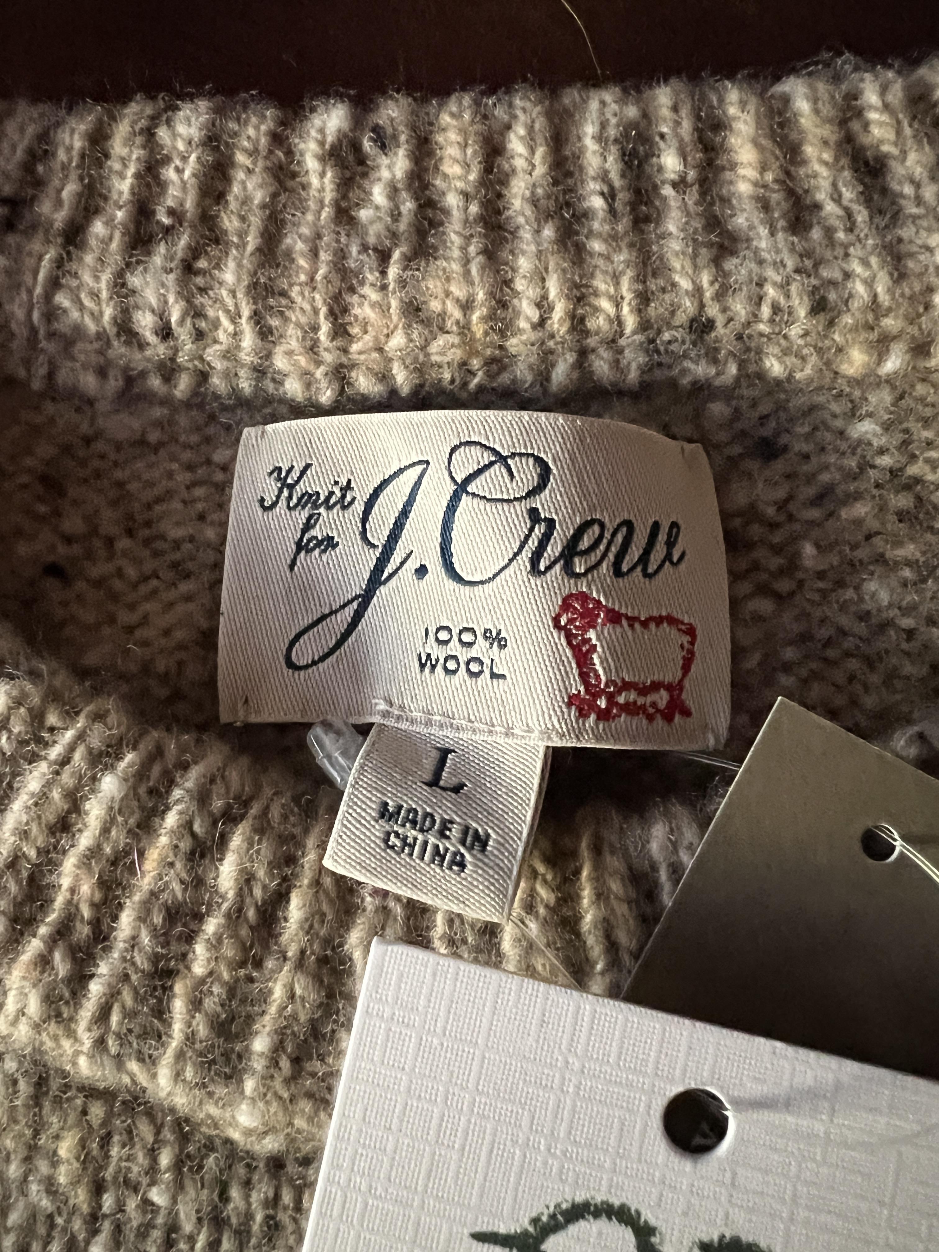 J crew 100 wool on sale sweater