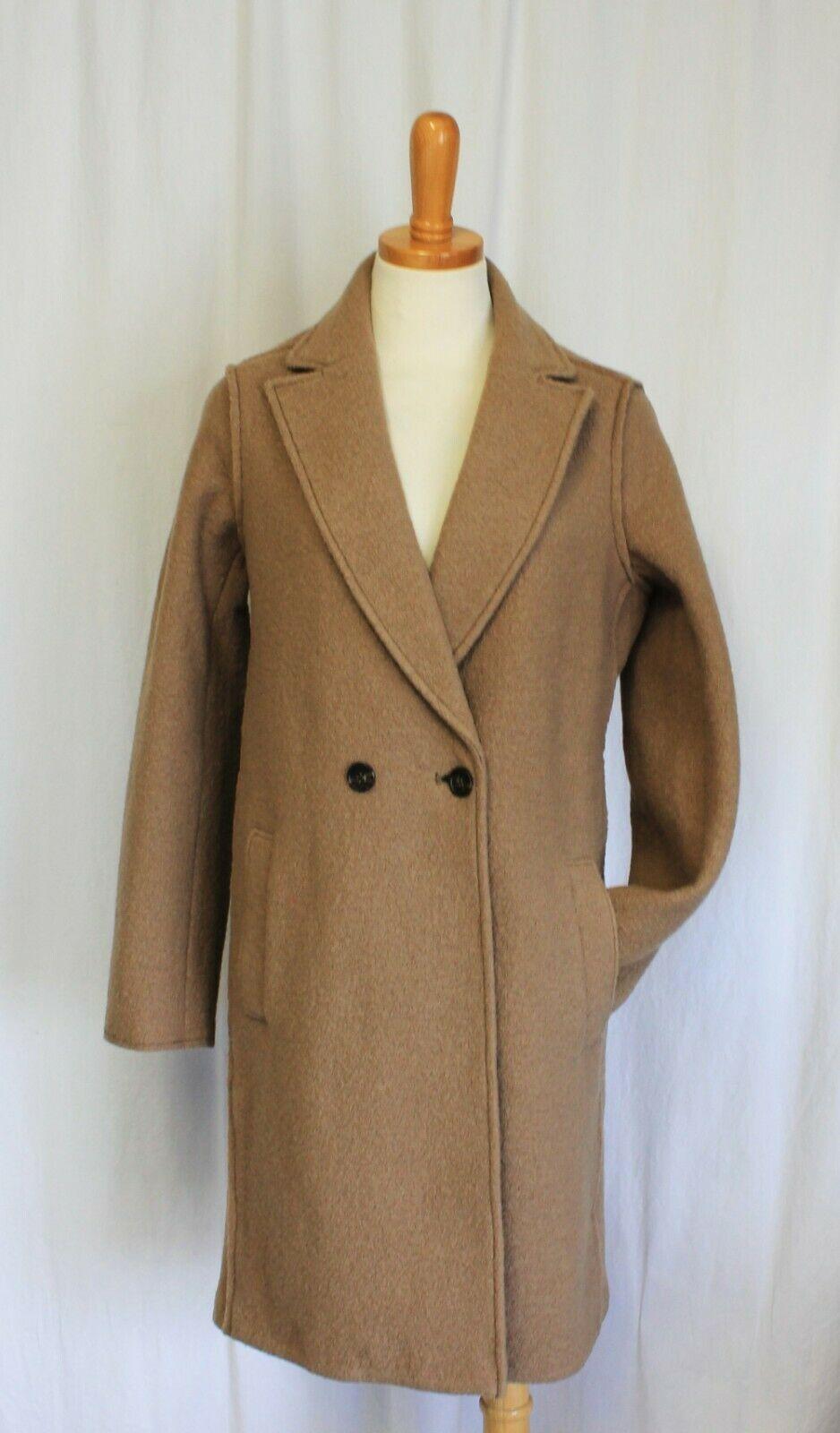 J. Crew + New Daphne topcoat in Italian boiled wool