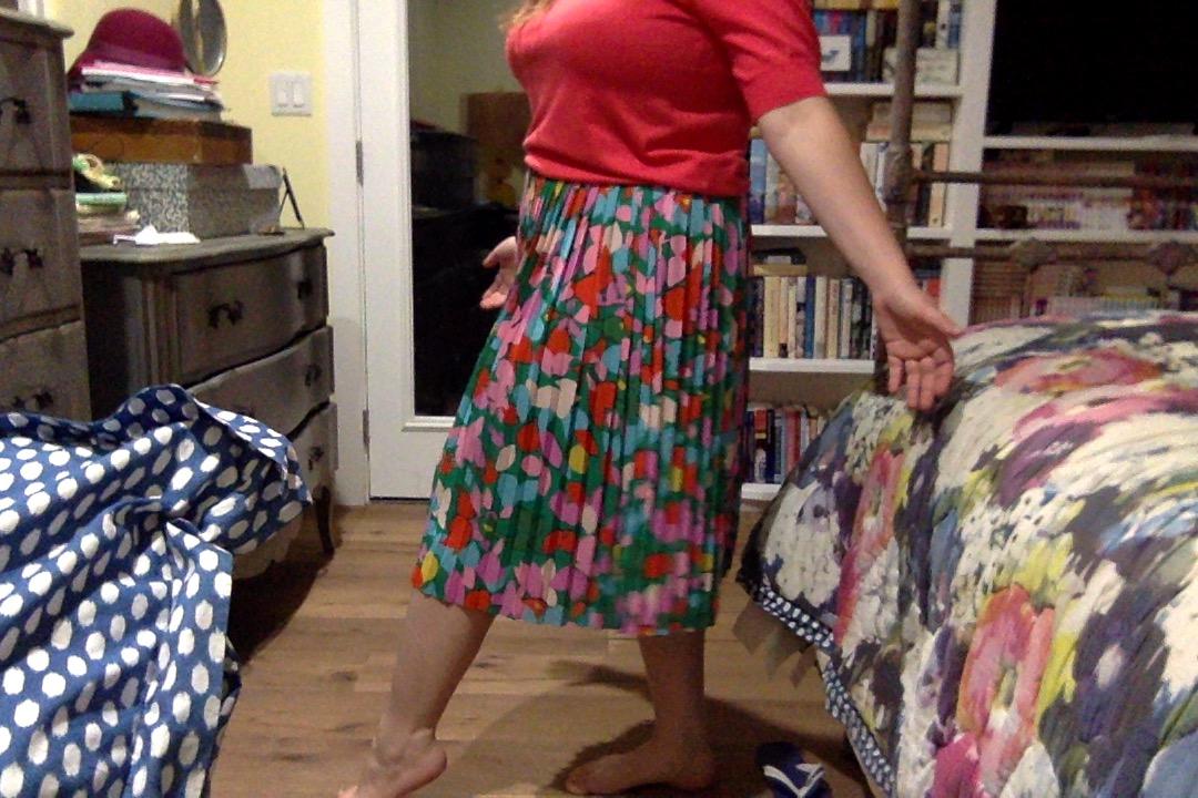 J.Crew: Pleated Midi Skirt In Confetti Floral For Women
