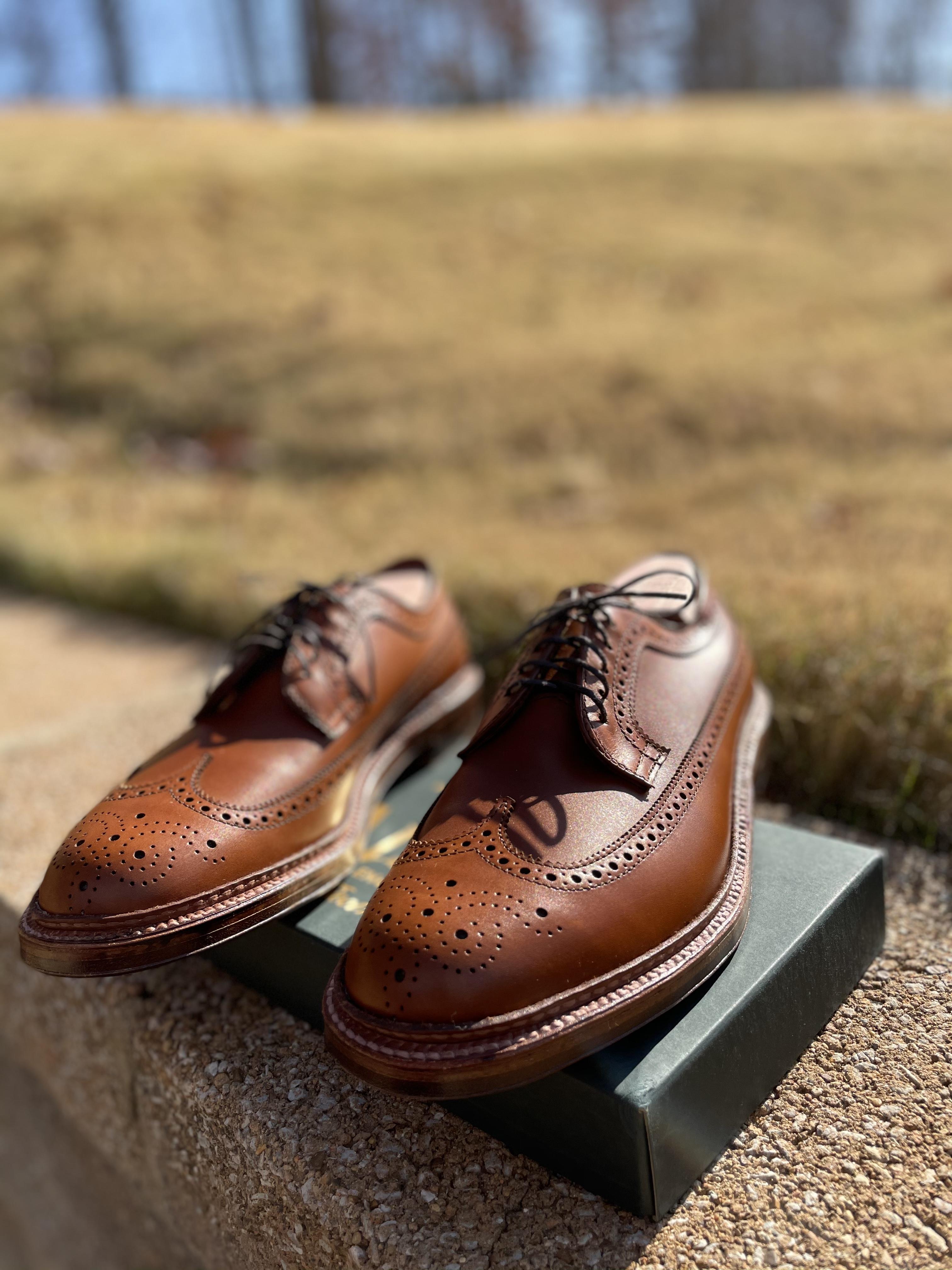 J.Crew: Alden® For J.Crew Longwing Bluchers In Tobacco For Men