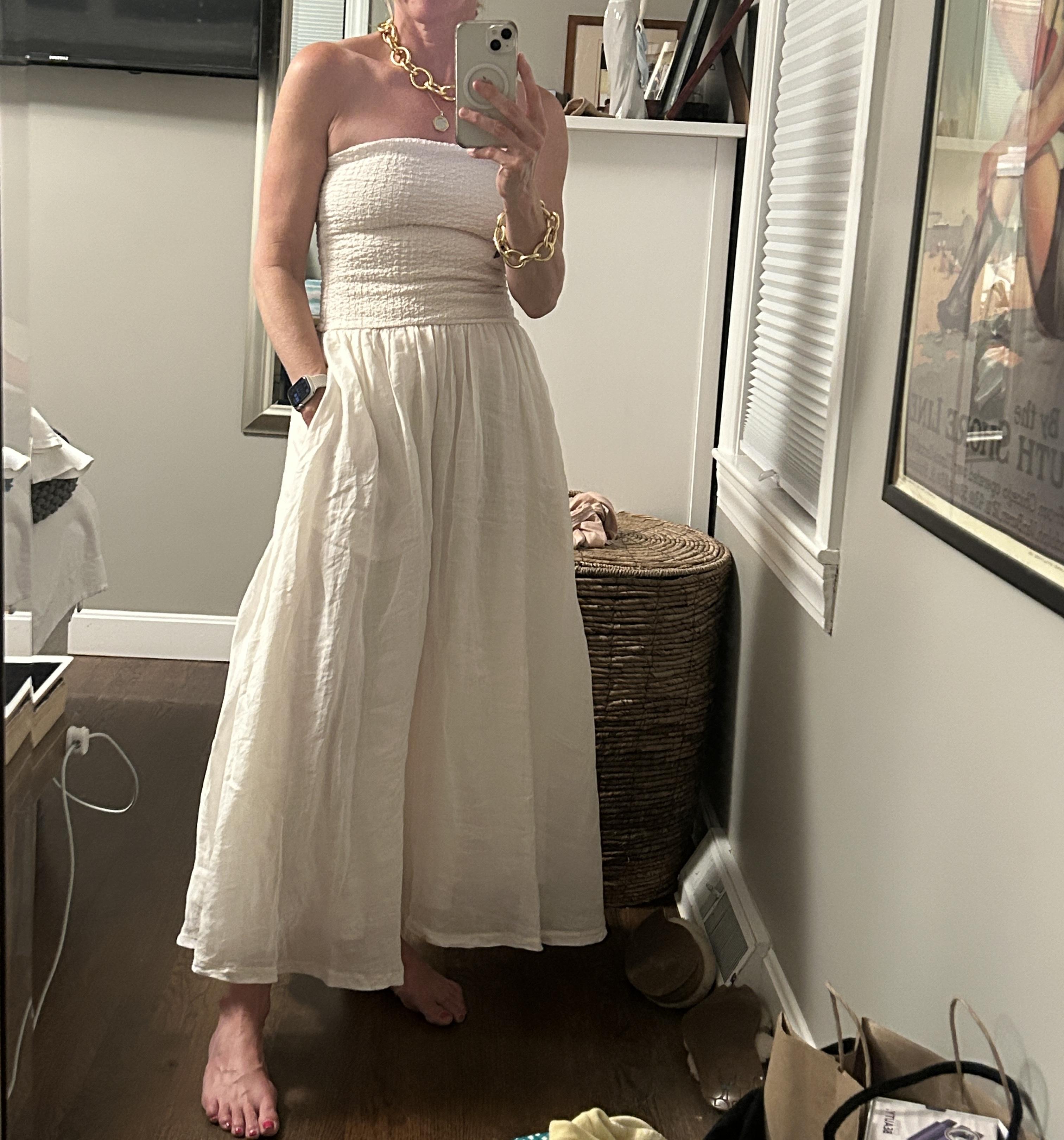 Strapless mixy dress