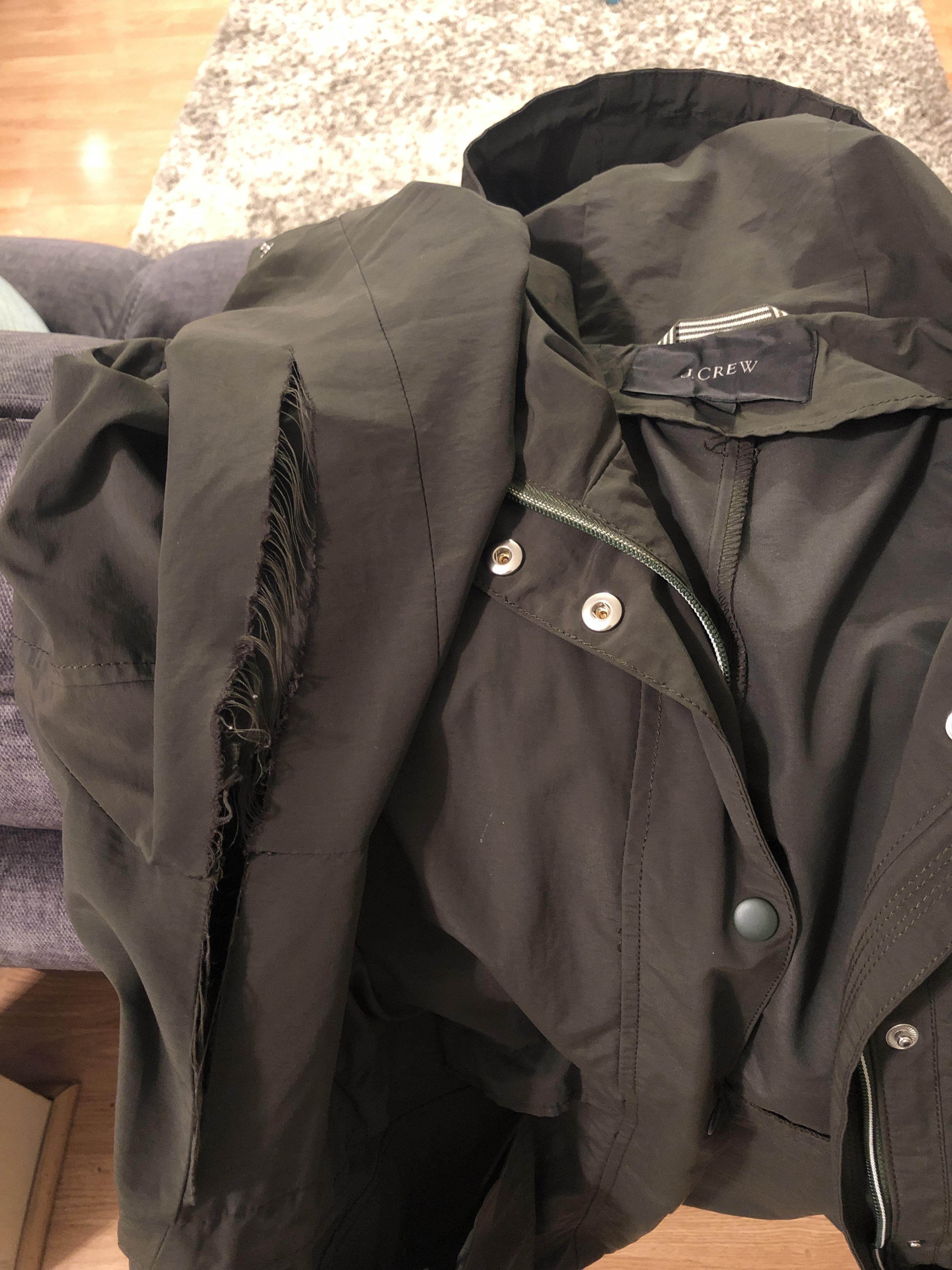 J crew perfect rain hotsell jacket review