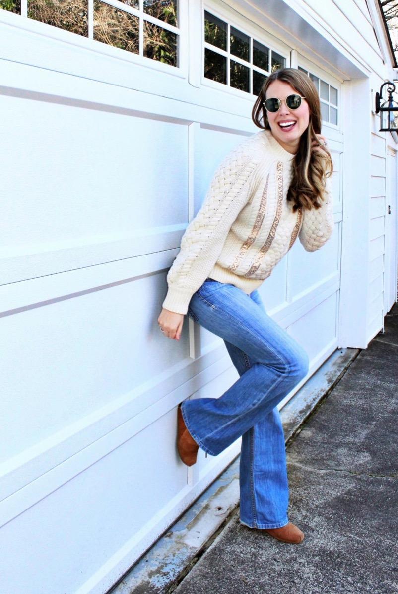 Cable-knit Sequin Sweater For Women | J.Crew