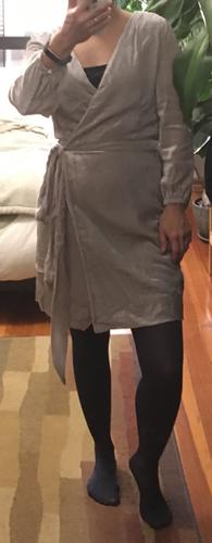 j crew wrap dress in drapey velvet