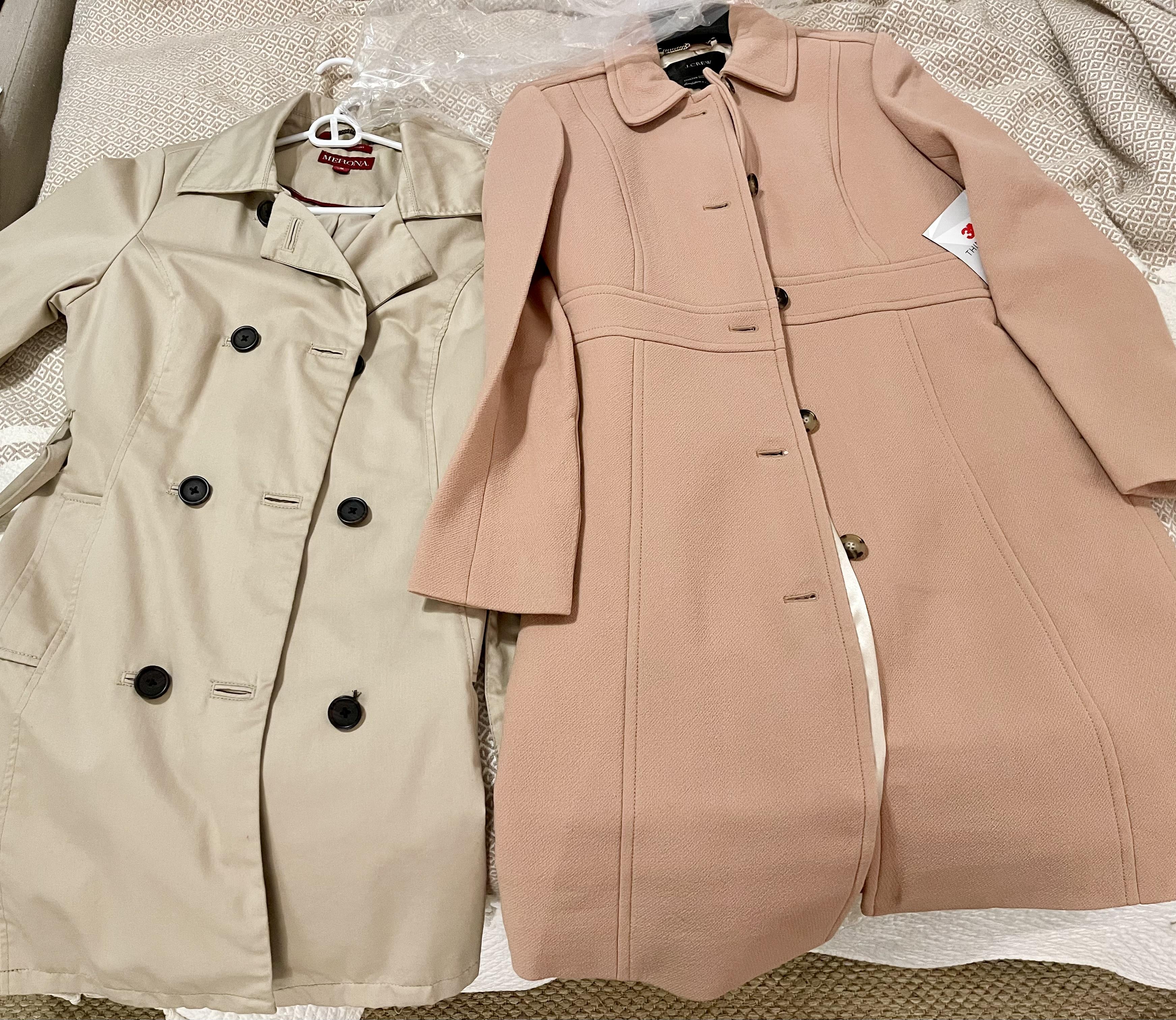 J crew bow front on sale coat