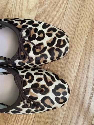 J Crew Collection Academy Loafers Calf Hair Womens 9 Camel Leopard Animal  G8985