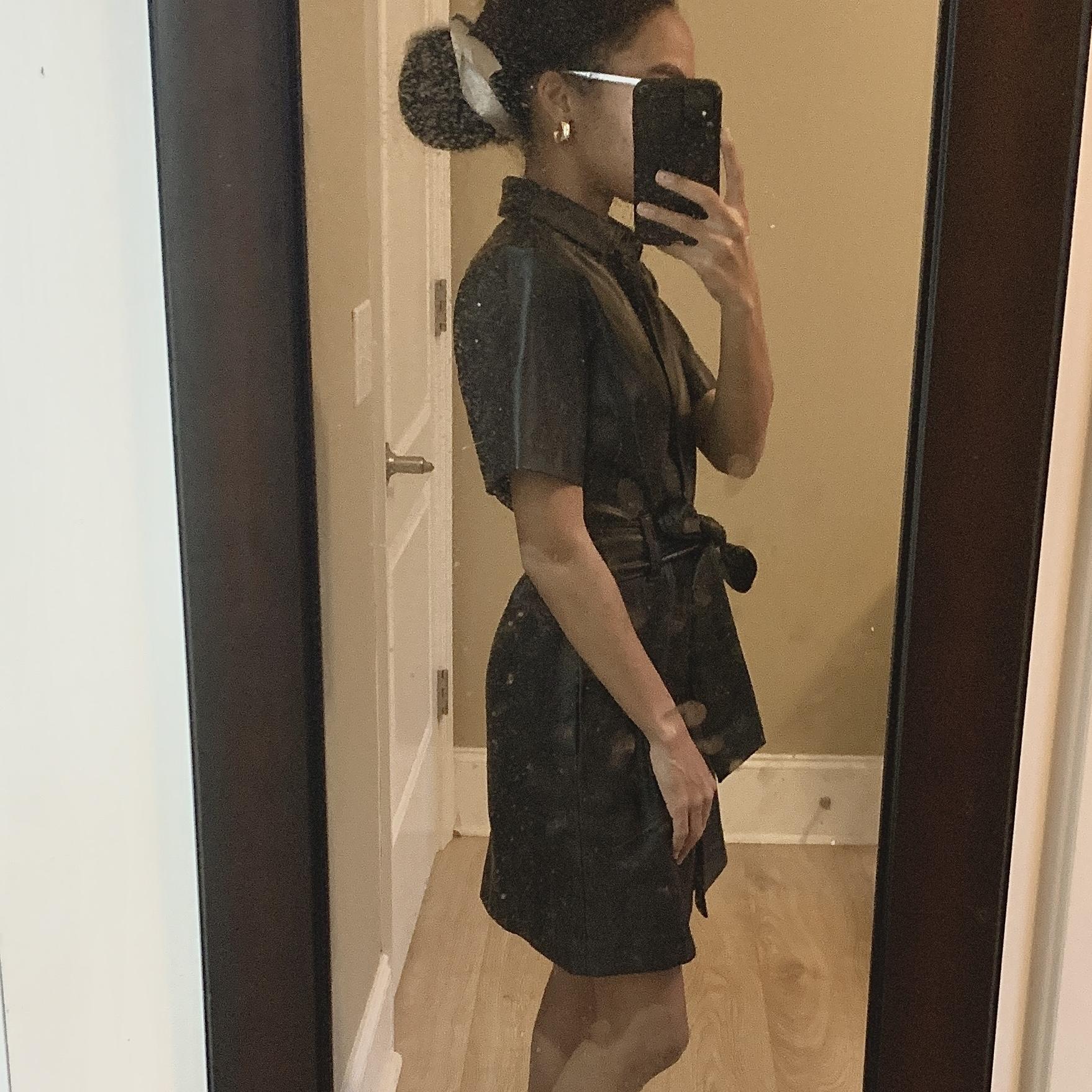 Button-front Faux-leather Dress For Women | J.Crew