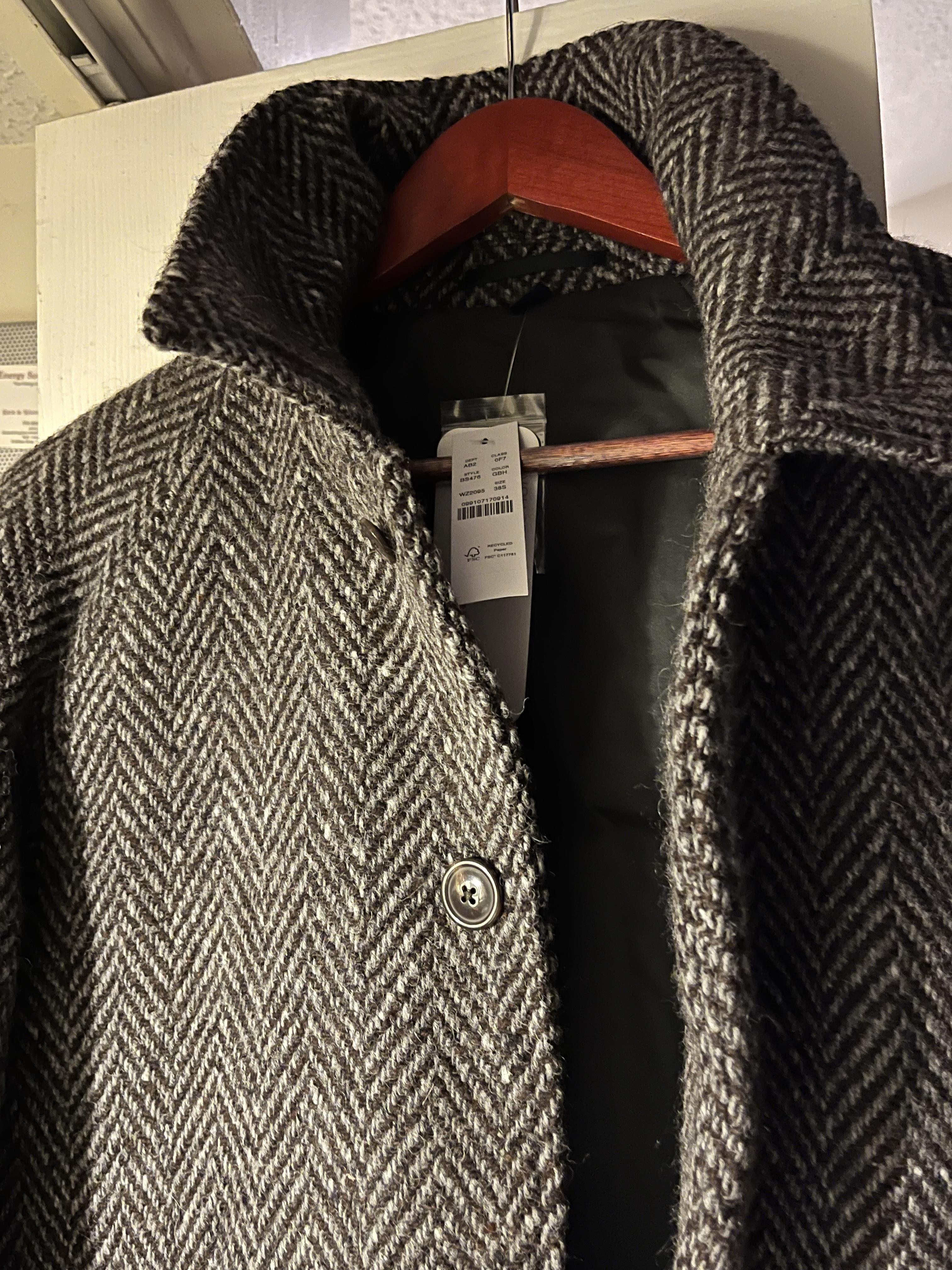 J.Crew Ludlow Car Coat In Irish Wool Herringbone For Men