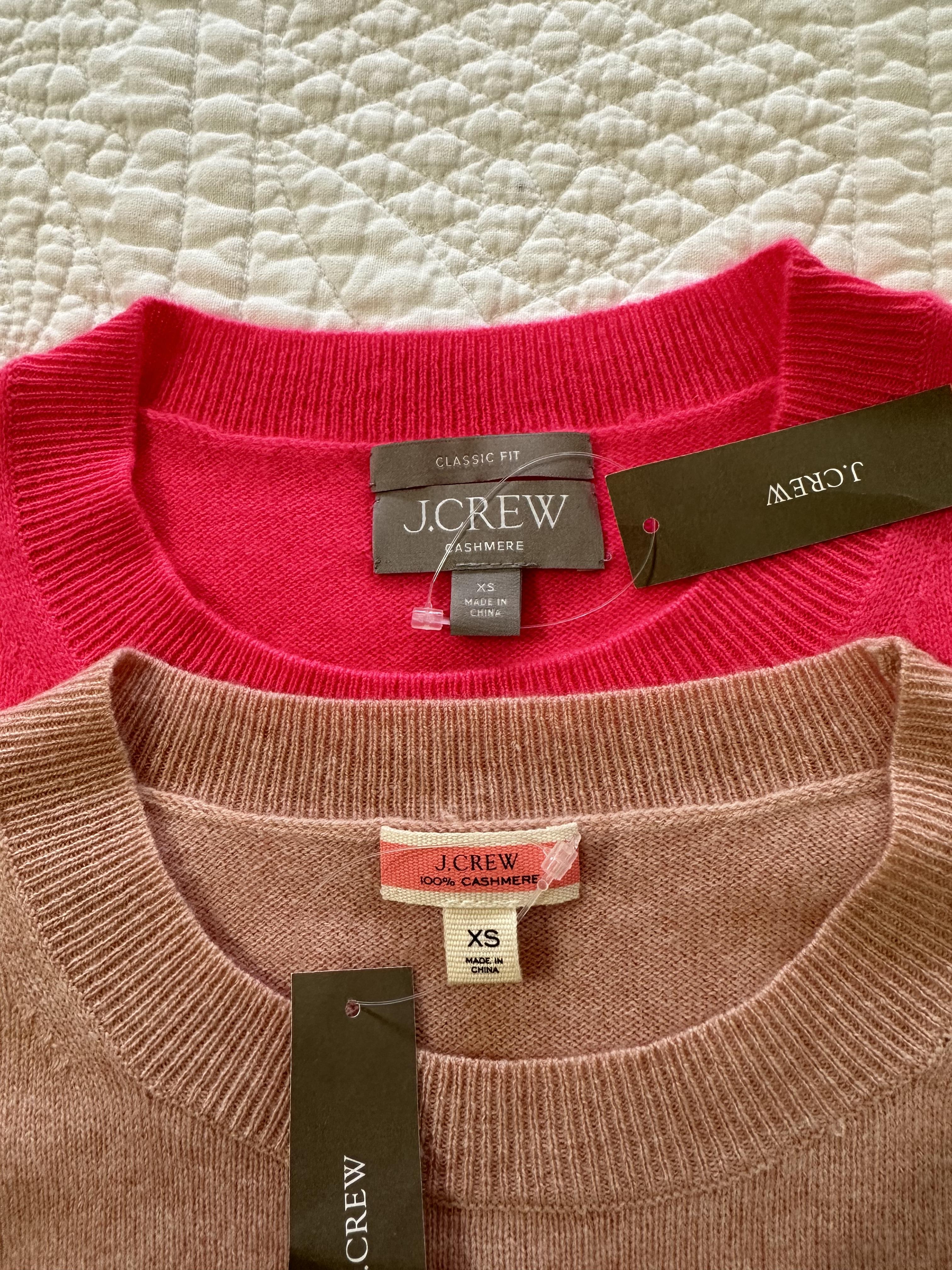 J crew crewneck online cashmere sweater