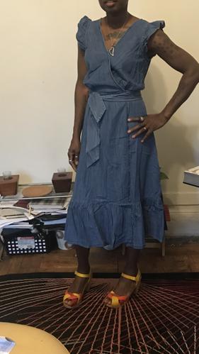 j crew midi wrap dress