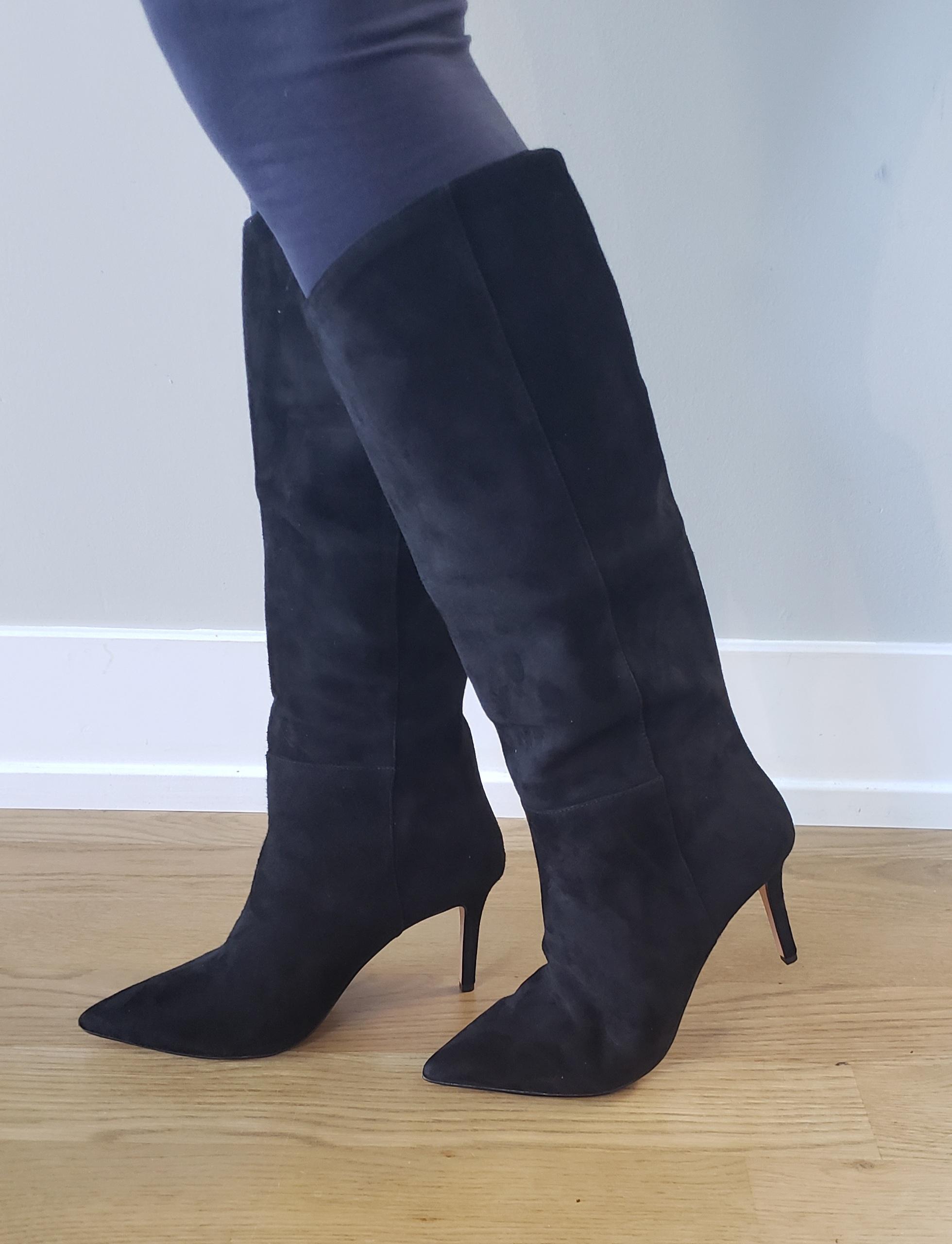J.Crew: High-heel Tall Suede Boots For Women