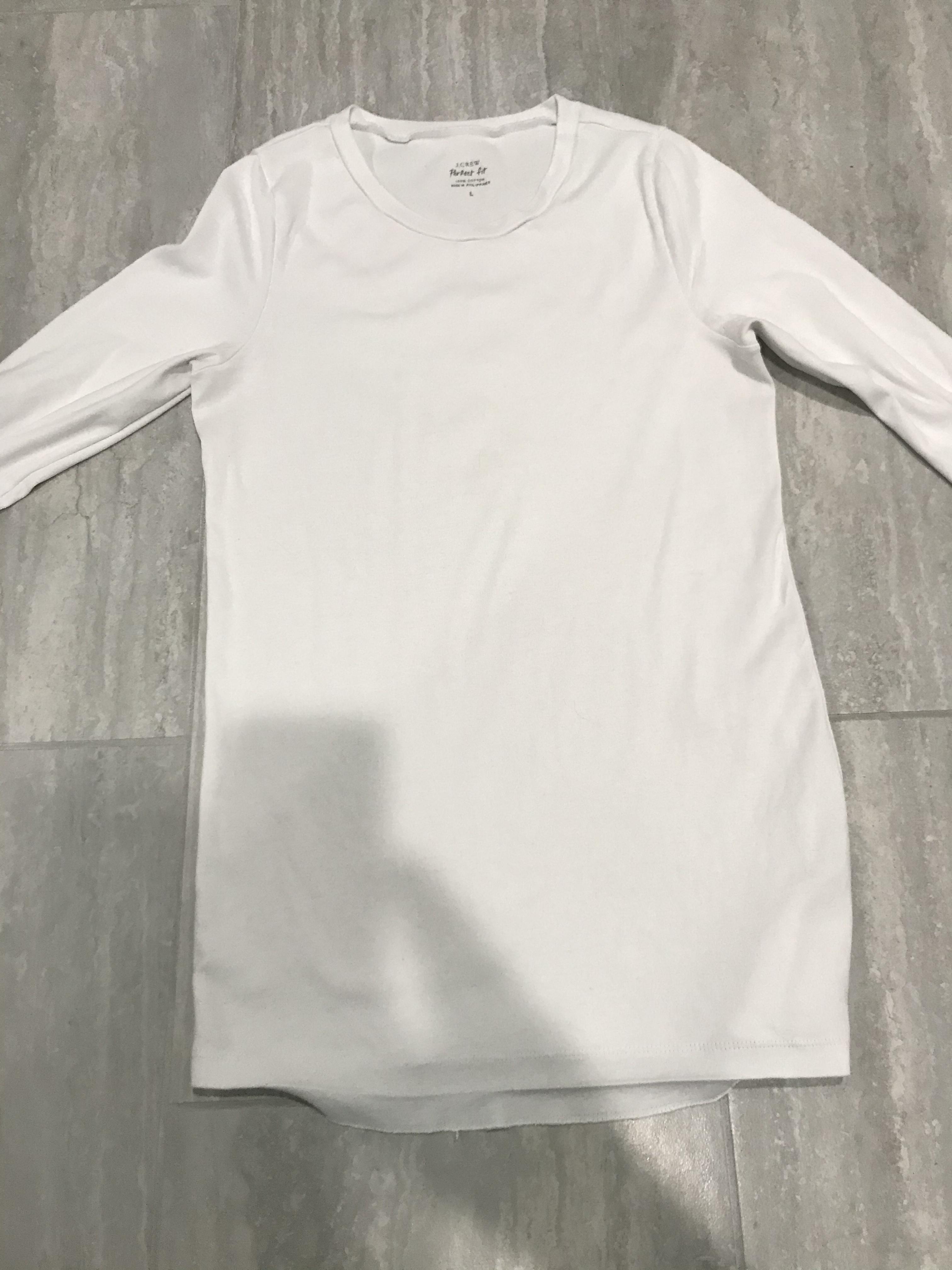 J crew perfect outlet tee long sleeve