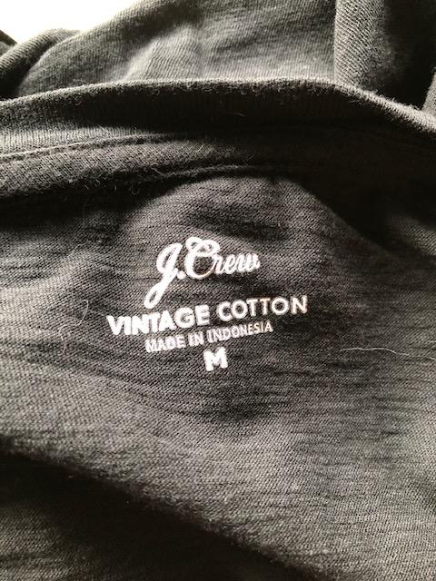 J.Crew: Vintage Cotton V-neck T-shirt For Women