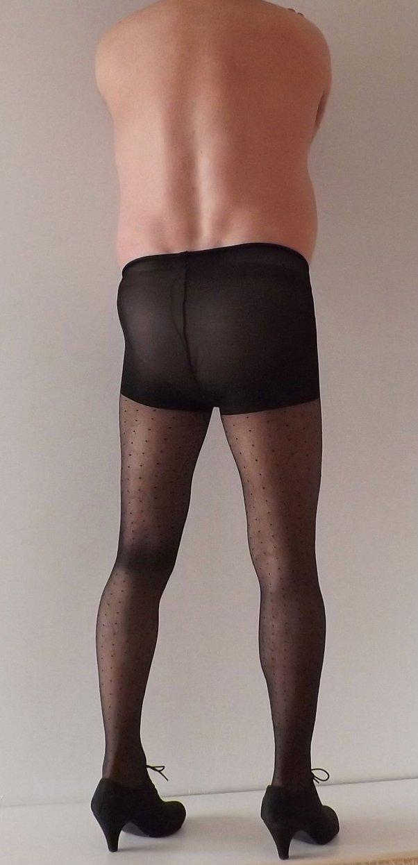 Wearing Swiss-Dot Tights