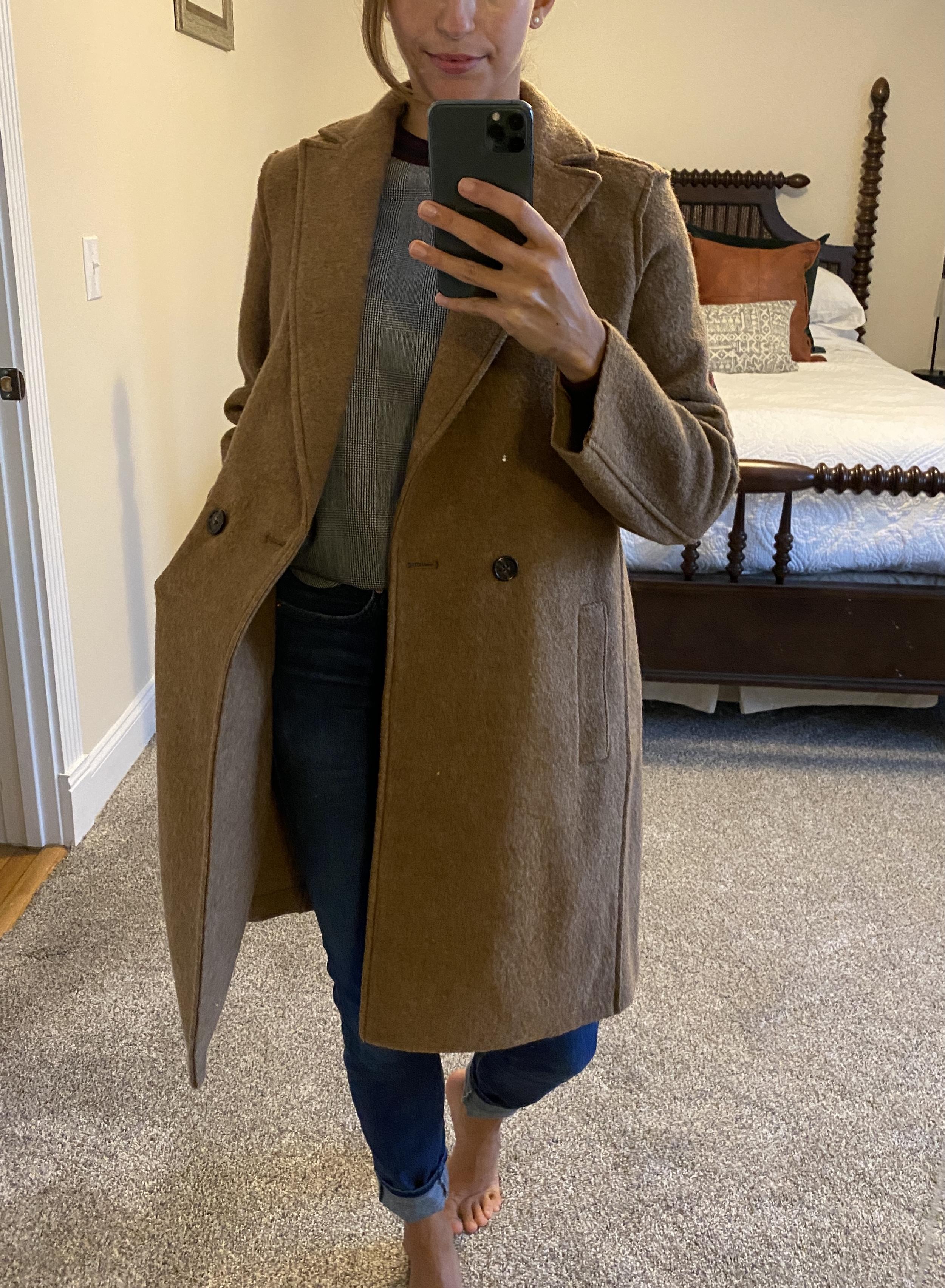 J crew daphne hot sale top coat