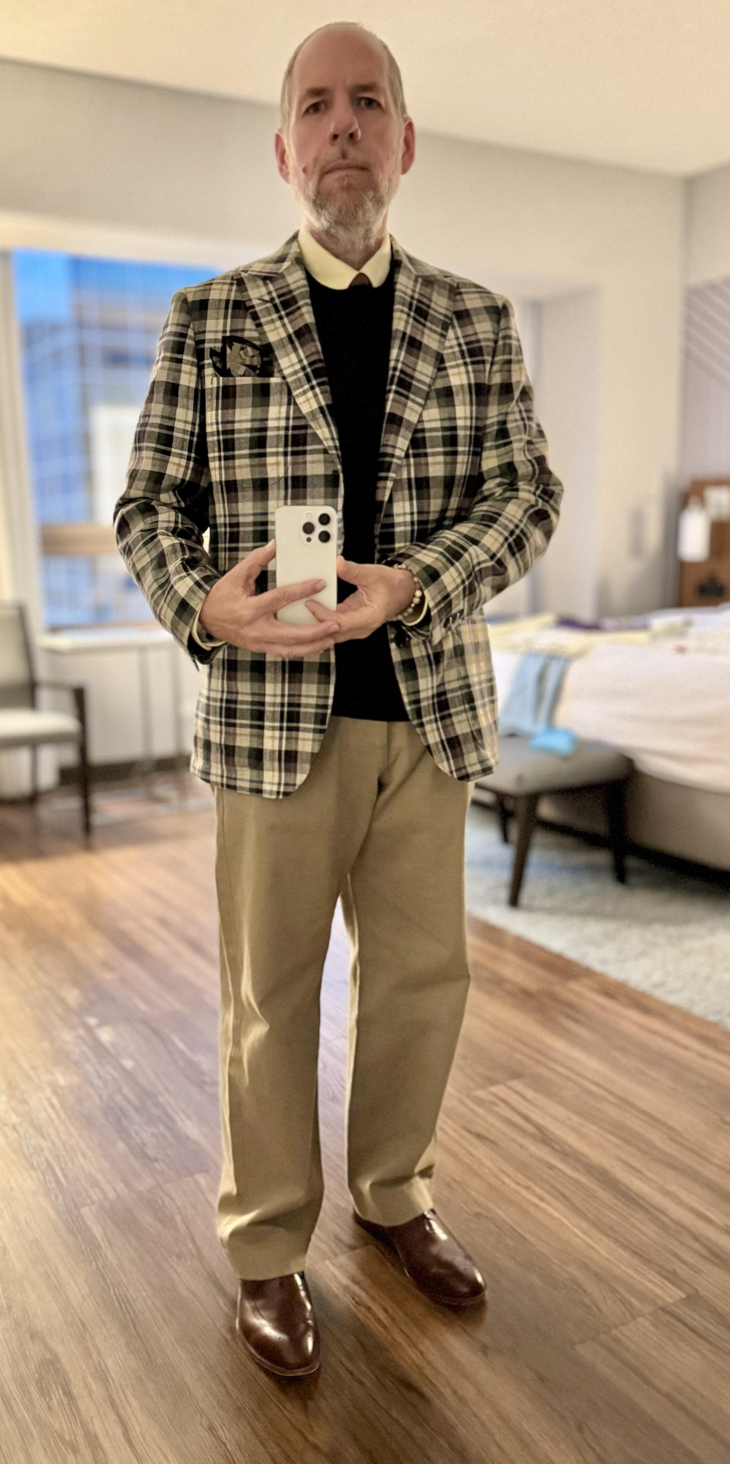 Kenmare Relaxed-fit Blazer In Scottish Linen-wool Blend For