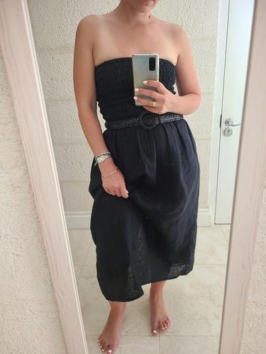 J.Crew: Strapless Smocked Linen Dress For Women