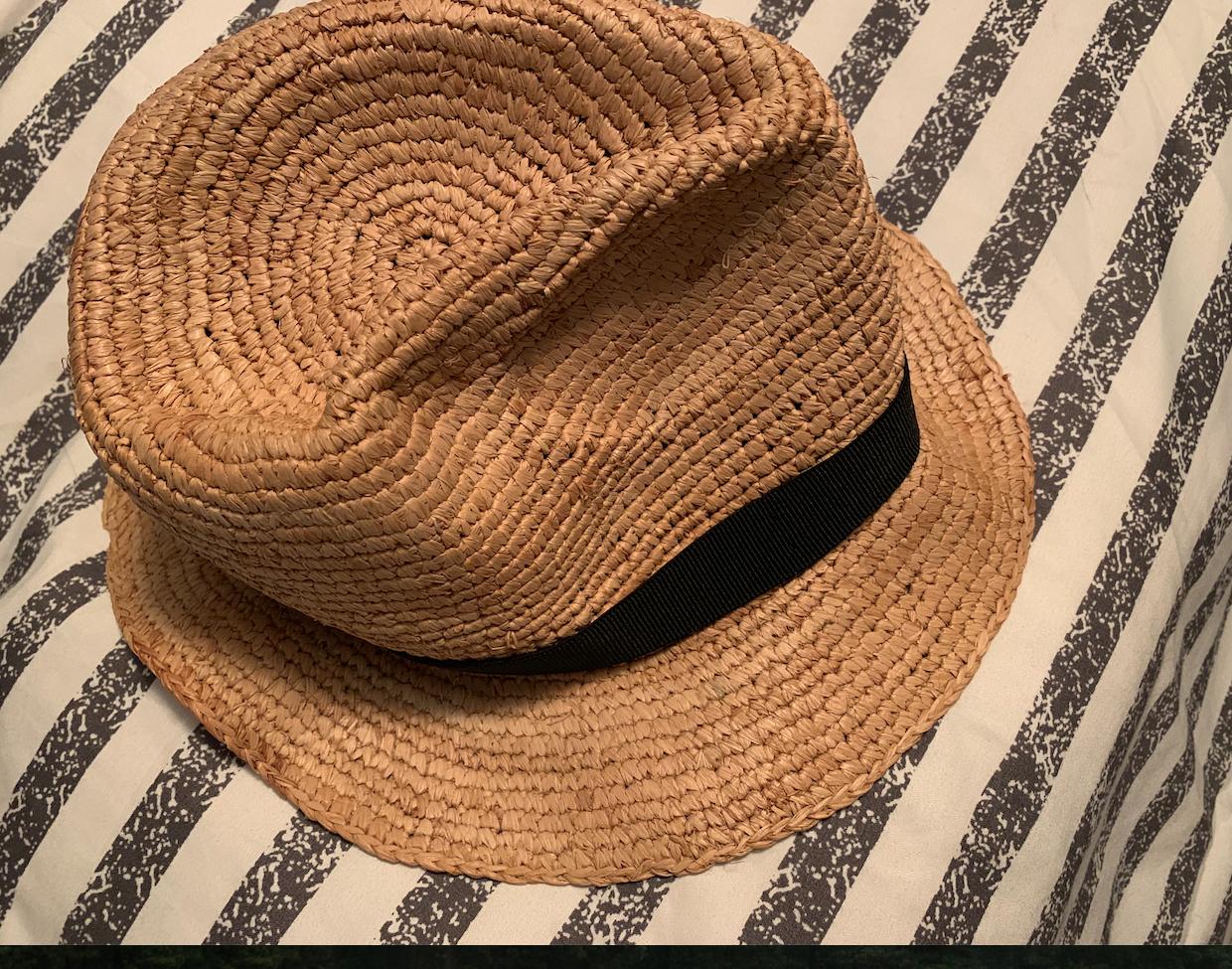 J crew best sale packable straw hat