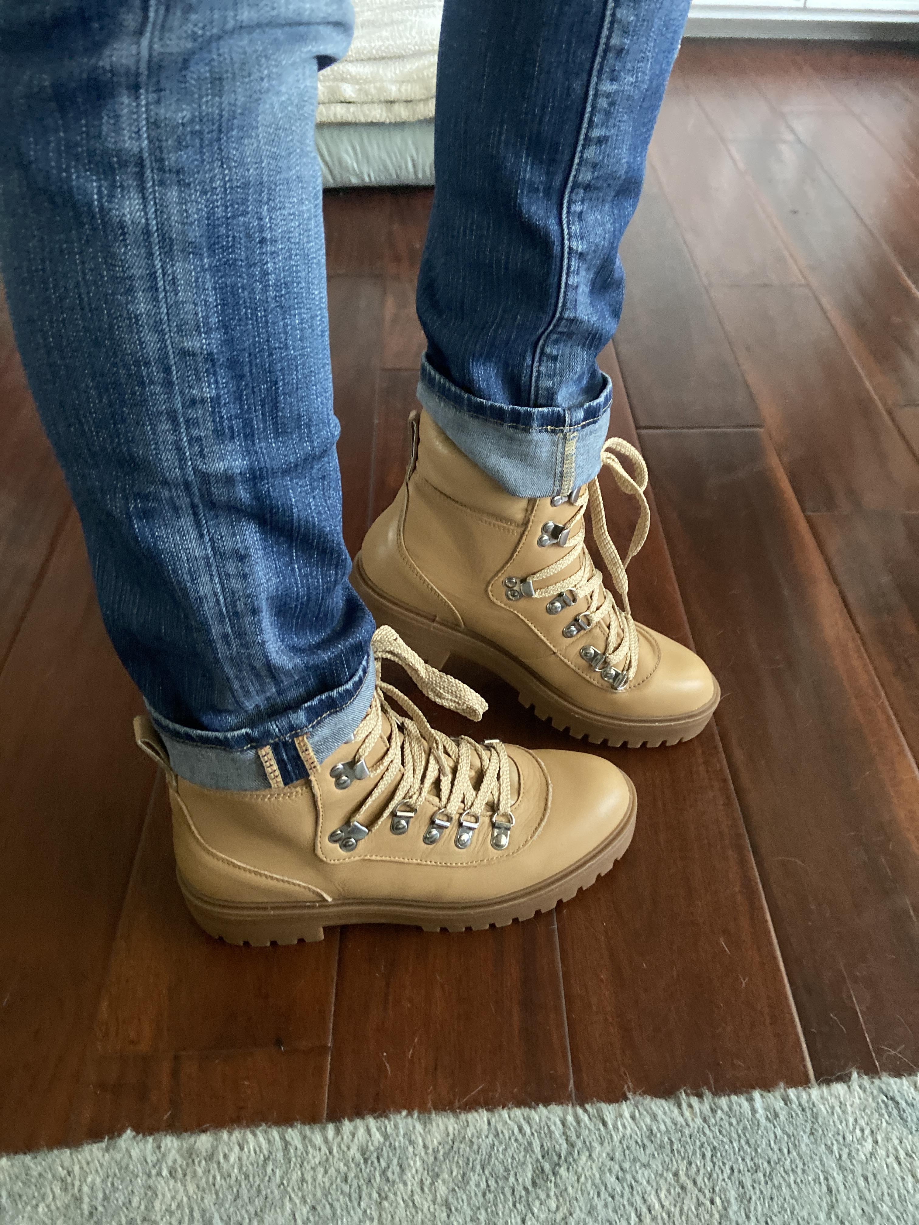 J.Crew Lightweight Leather Nordic Boots For Women