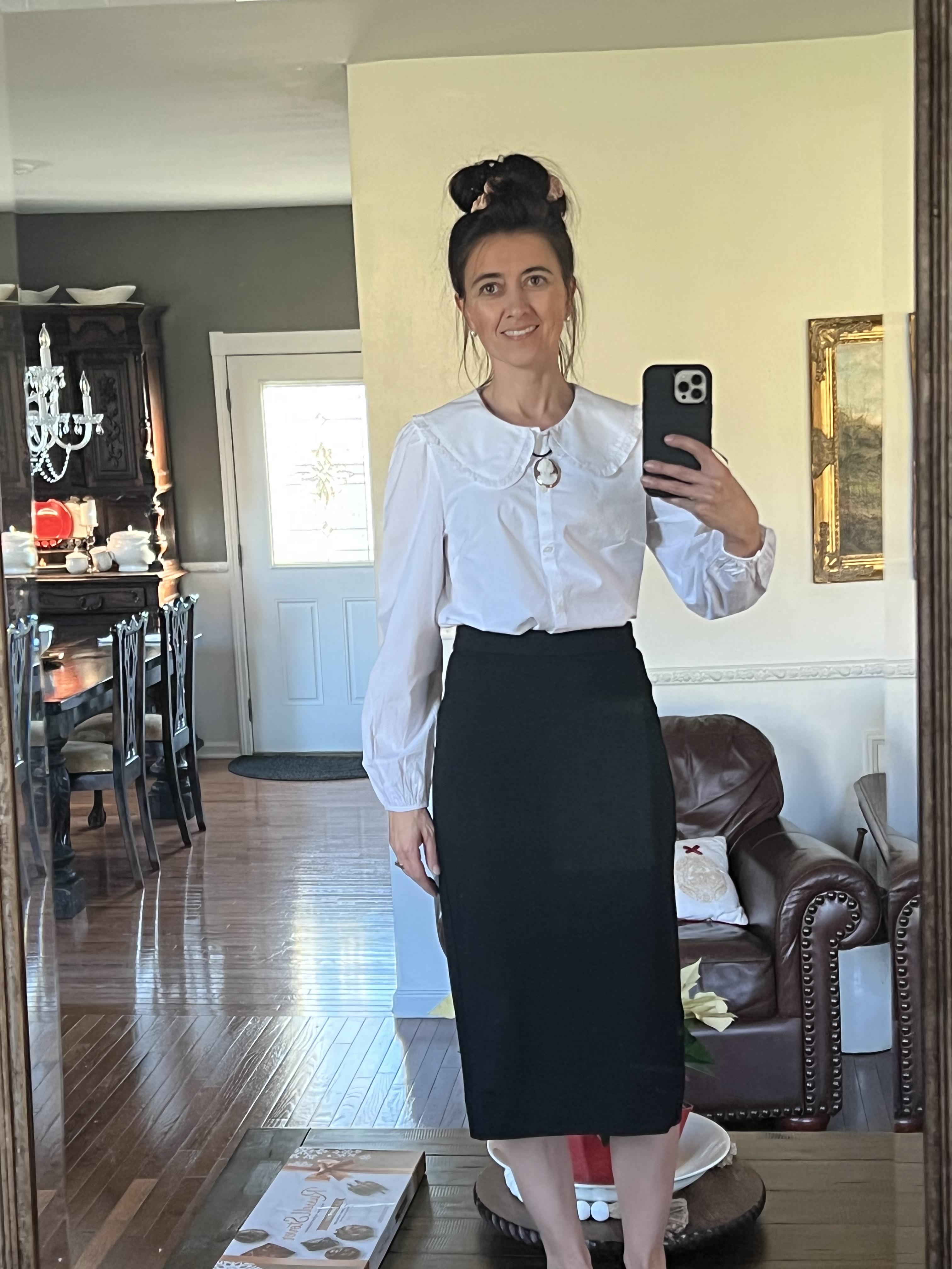 Wool flannel pencil skirt j crew sales