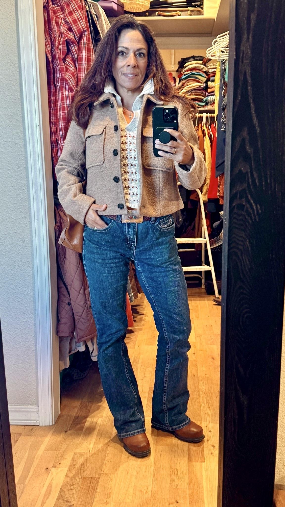 Heading to meet friends for brunch on a brisk autumn morning