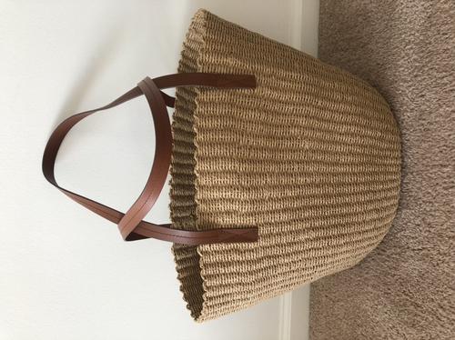 J.Crew: Woven Straw Market Tote For Women