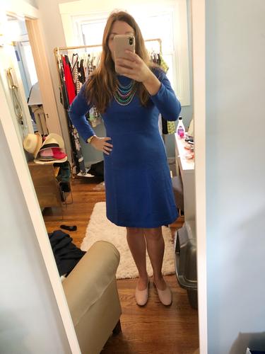 j crew fit and flare dress