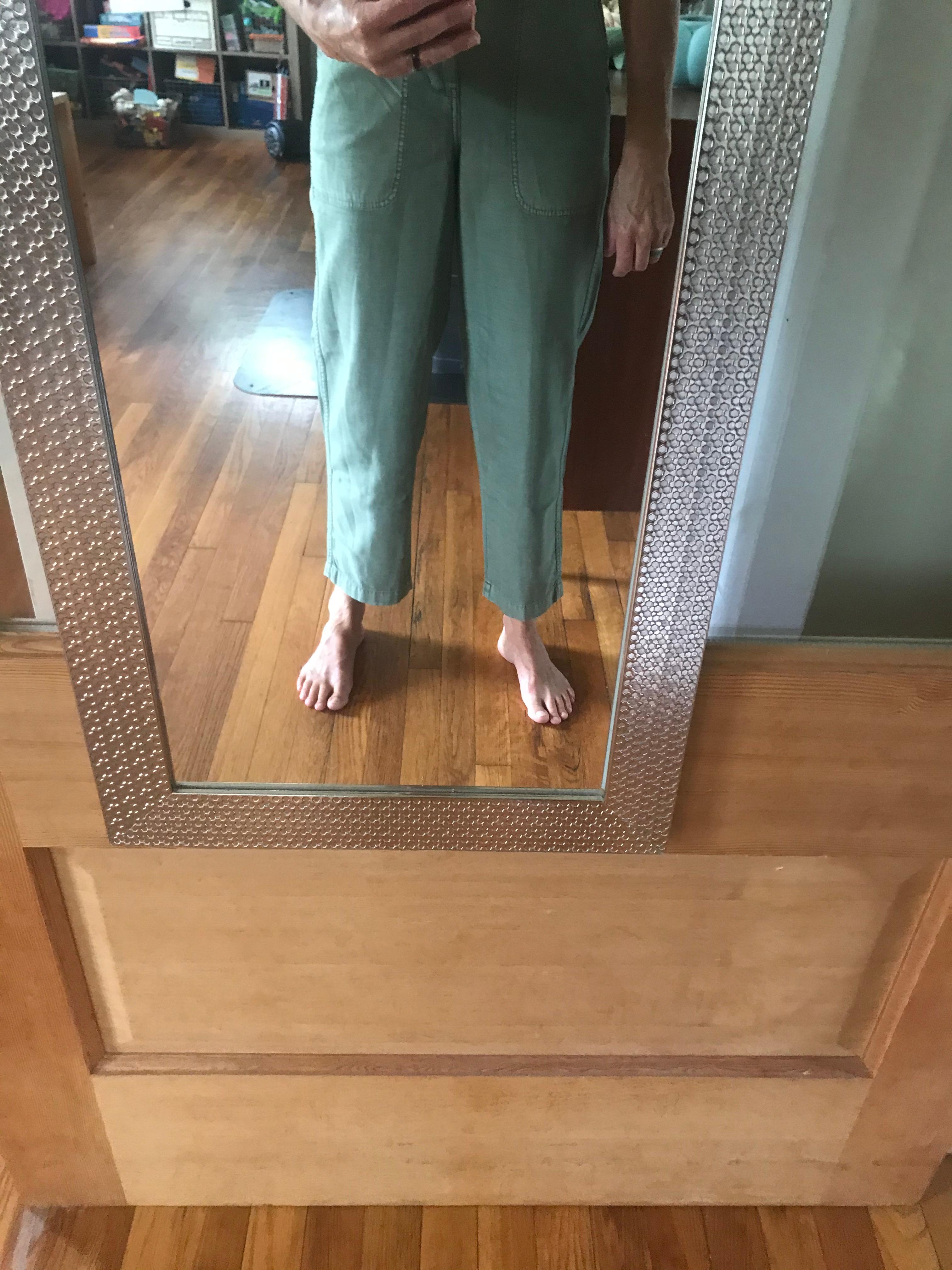 J.Crew Petite Garment-dyed Foundry Pant in Green